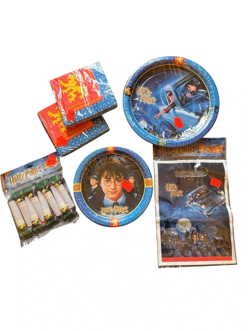 Warner Bros. Harry Potter Blue & Red Disposable Party Tableware Set- 8 kids
